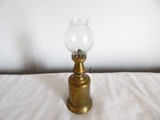 ANCIENNE Petite LAMPE Pigeon Garantie Véritable à Pétrole en LAITON