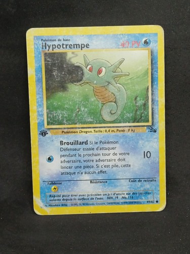 Carte pokémon hypotrempe - carte,
