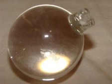 boule cristal lisse à tenon diamètre 60 mm pour terminaison de lustre