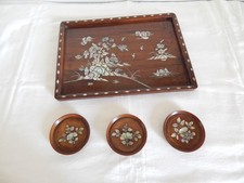 ANCIEN PLATEAU en BOIS et
