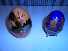 2 OEUFS PORCELAINE vintage voir photos