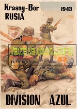 WW 2 - German propaganda Azul  Division Spain -  Laminated poster