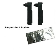 LOT DE 2 STYLOS PLUMES NOIRS POUR BAROMETRE JULES RICHARD MAXANT NAUDET