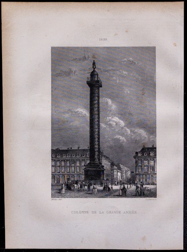 1851 vue colonne de la - de,