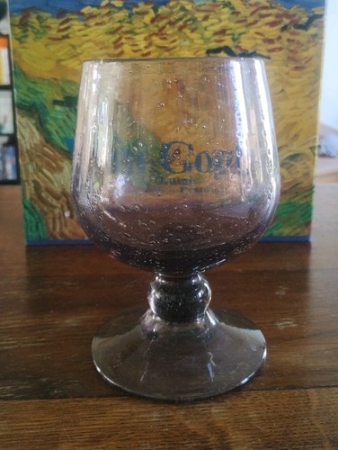 Coupe sur pied verre bullé - sur,
