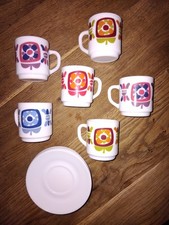 6 tasses à café Mobil avec