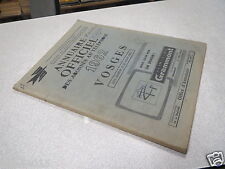 CA817 LORRAINE : ANNUAIRE OFFICIEL DES ABONNES AU TELEPHONE 1962 VOSGES