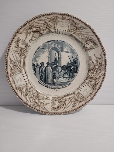 Assiette ancienne expédition