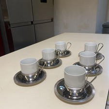 6  tasses à café orfèvrerie