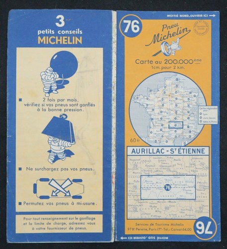 Carte michelin aurillac st - 76,