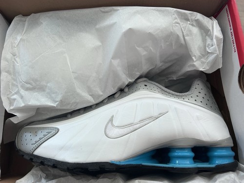 Nike shox metallic silver - r4,