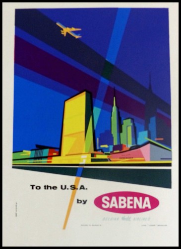 Affiche poster sabena - poster,