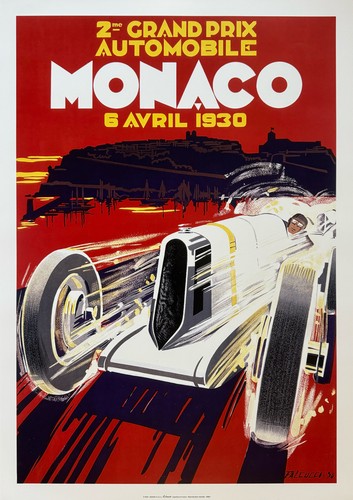Monaco affiche 1930 - -,