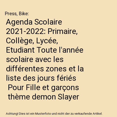 Agenda scolaire 2021 2022 - scolaire, 2021-2022