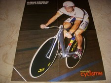 CYCLISME POSTER Florian ROUSSEAU CHAMPION MONDE KM au dos FONDRIEST COUPE MONDE