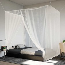 Moustiquaire Suspendue Baldaquin de Lit Intérieur 156 Maille Blanc vidaXL