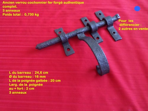 Ancien verrou cochonnier - ,