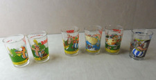 Lot de 6 verres à moutarde, Maille, Astérix, vintage