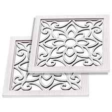  2 Pcs Miroir Mural Chambre Salon Accents De Décoration Intérieure Rustique