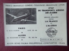 11/1957 PUB CGTA AIR ALGERIE
