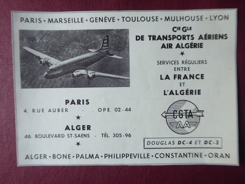 1957 pub cgta air - 11/1957, algerie