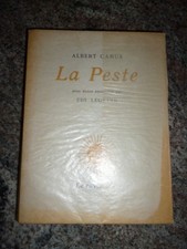 ALBERT CAMUS - LA PESTE aquarelles d'EDY LEGRAND Edition le rayon d'or 1950 TBE