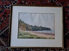 Henri d'Hauterive, Le Phare De Biarritz , Pays Basque , Aquarelle , XXe Siècle .