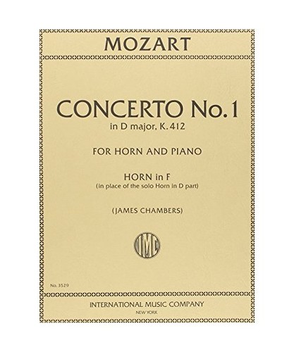 Concerto no1 kv412 ré maj - kv412,