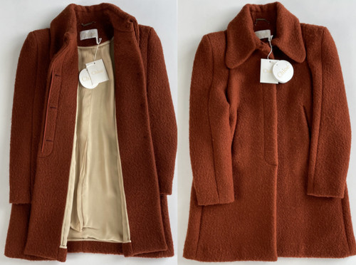 Chloé manteau laine lavé - chloé,
