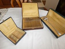 MENAGERE RAVINET D'ENFERT LIBAN 37 PIECES TRES BEL ETAT METAL ARGENTE EN COFFRET