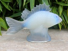 VERLYS, Grande Sculpture en Verre opalescent, modèle Rascasse