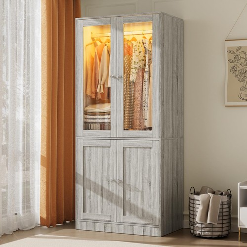 Grey oak wood - 75, armoire