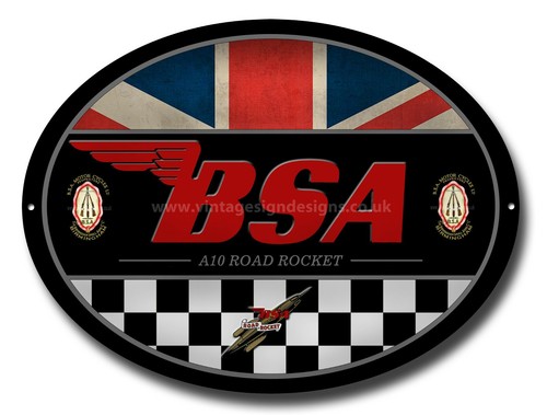 Bsa a10 route fusée ovale - bsa,