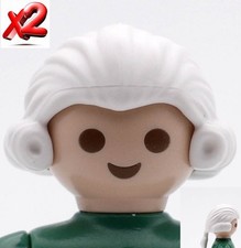 PLAYMOBIL x2 PERRUQUES CHEVEUX