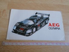 Autocollant SAUBER MERCEDES - AEG OLYMPIA