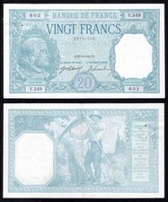 Billet France - 20 Francs Bayard - 23-08-1916 - Y 349 - SUP - Fay : 11.1