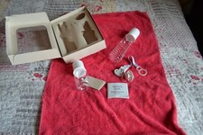 2 biberons neufs ARMANI tetine + porte teteine blanc F OU G certificat authent