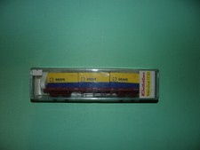 ELECTROTREN wagon plat + 3 conteneurs RENFE 5128 NEUF