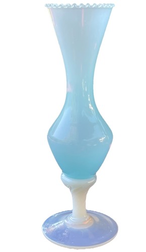 Vase soliflore opalin bleu - opalin,
