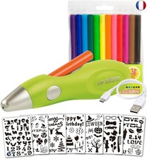 JOLLY - Airbrush for Children, 4446-0001, Green, 20-Piece Set