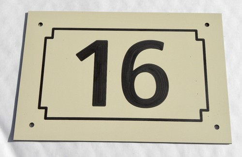 Plaque pvc numero - plaque, rue