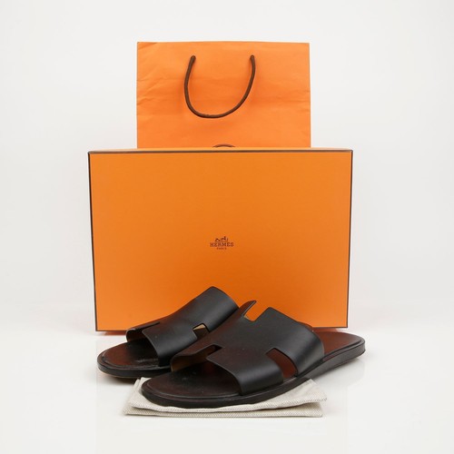 Hermes mules cuir - hermes, noir