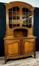 Magnifique Buffet bibliothéque style louis XV en chêne blond vers 1880