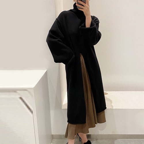 Robe longue midi maille - longue,