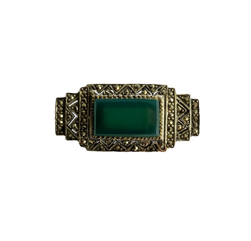 Broche argent marcassite - broche,