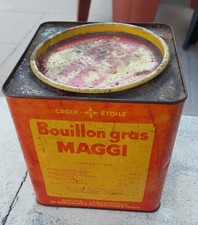 ANCIENNE BOÎTE FER BOUILLON GRAS MAGGI