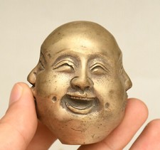 2.5" China Dynasty Bronze Gilt