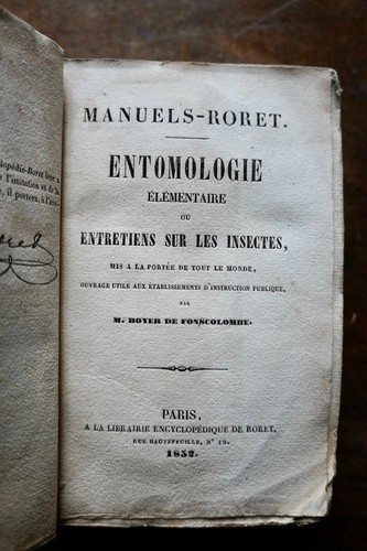 Manuel entomologie insectes - ,