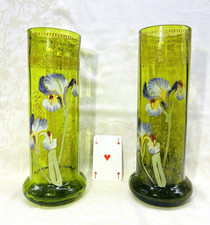 LEGRAS 2 ENAMELLED GLASS VASE