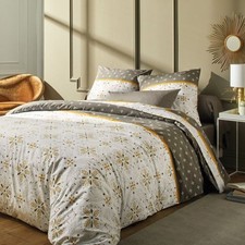 Housse de couette 240x260 cm + 2 taies d'oreiller 63x63 cm Percale 80 fils Tily 